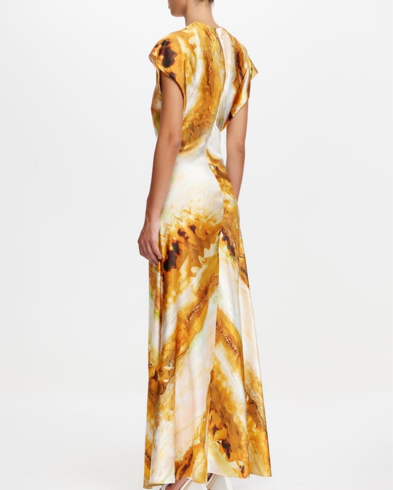 Abstract Print Maxi Dress Acler - Image 3