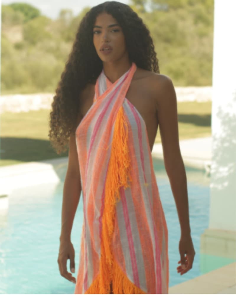 Fringed Crossover Dress  - Image 2