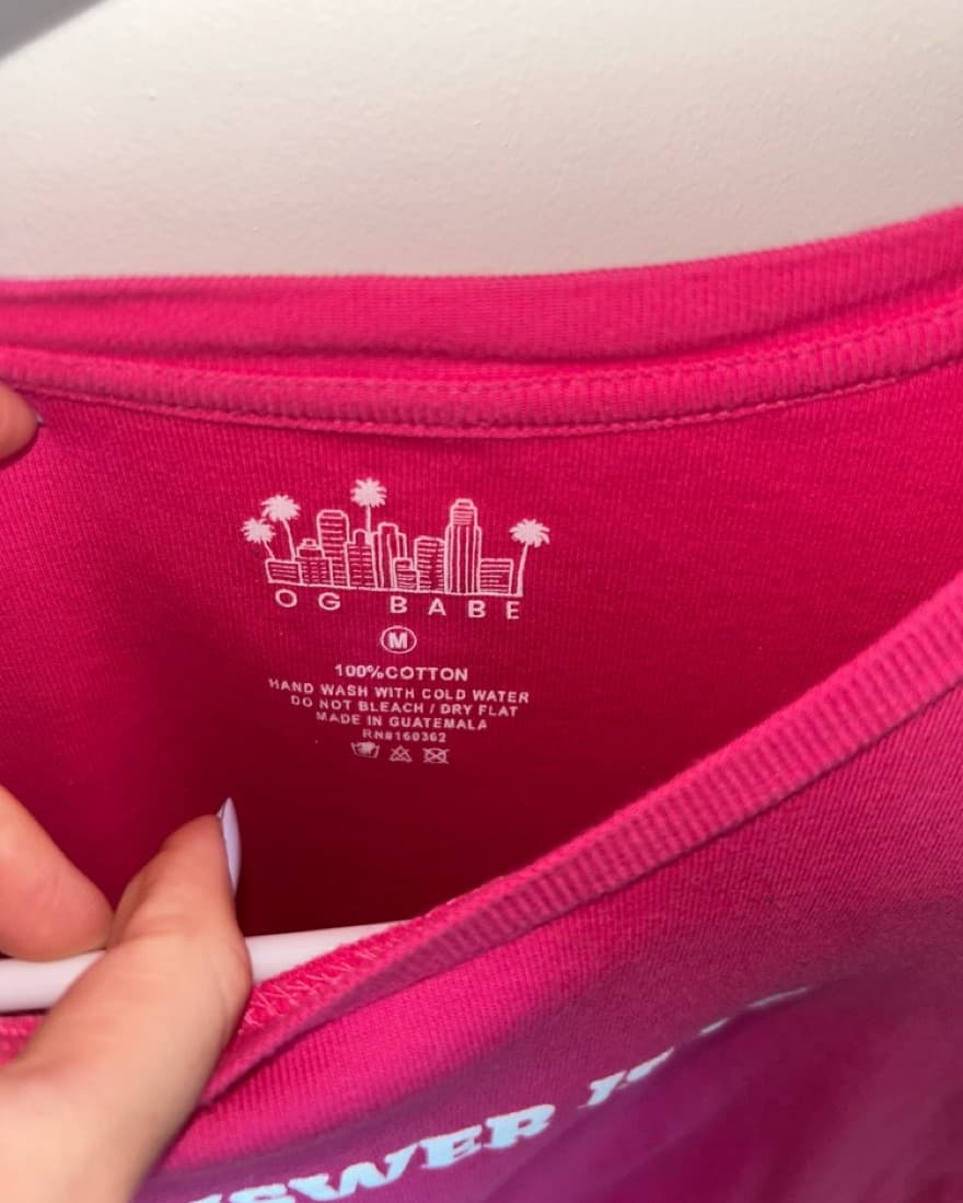 Vibrant “my Answer Is No” Crop Top - Image 2