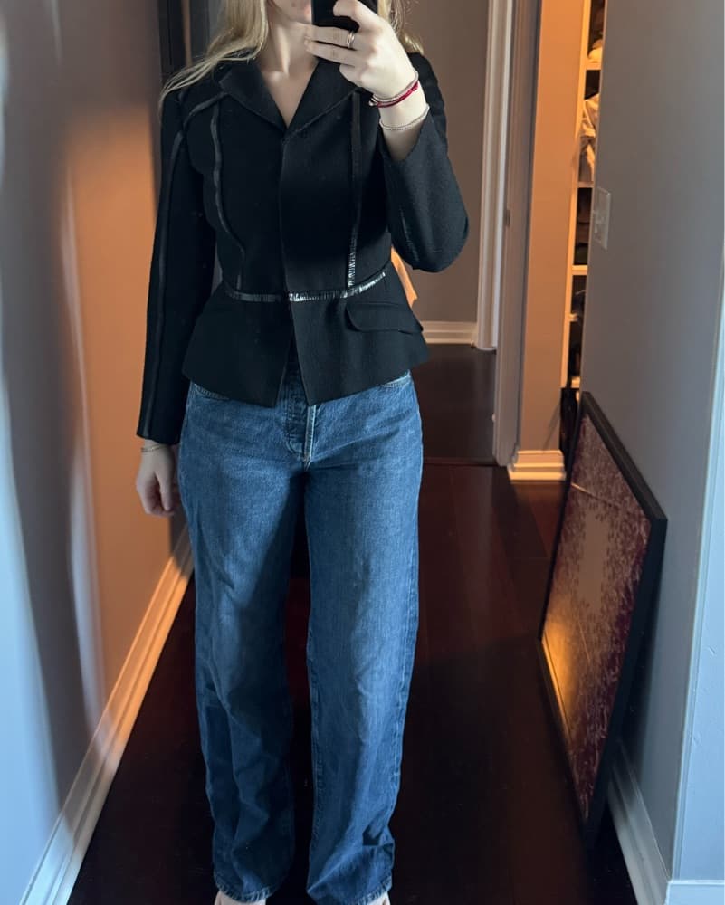 Vintage Prada Blazer Coat Sweater Top  - Image 1