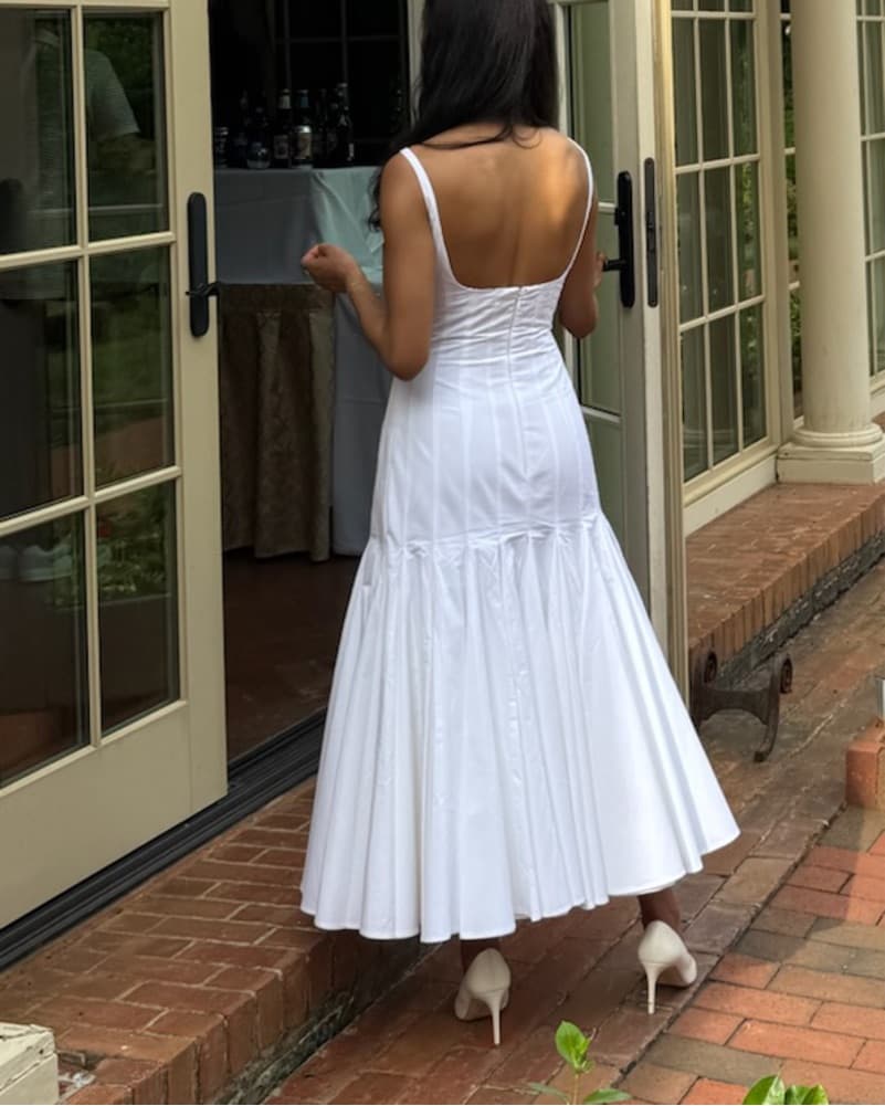 Jacquemus Agave Cotton-Blend Midi Dress - Image 3