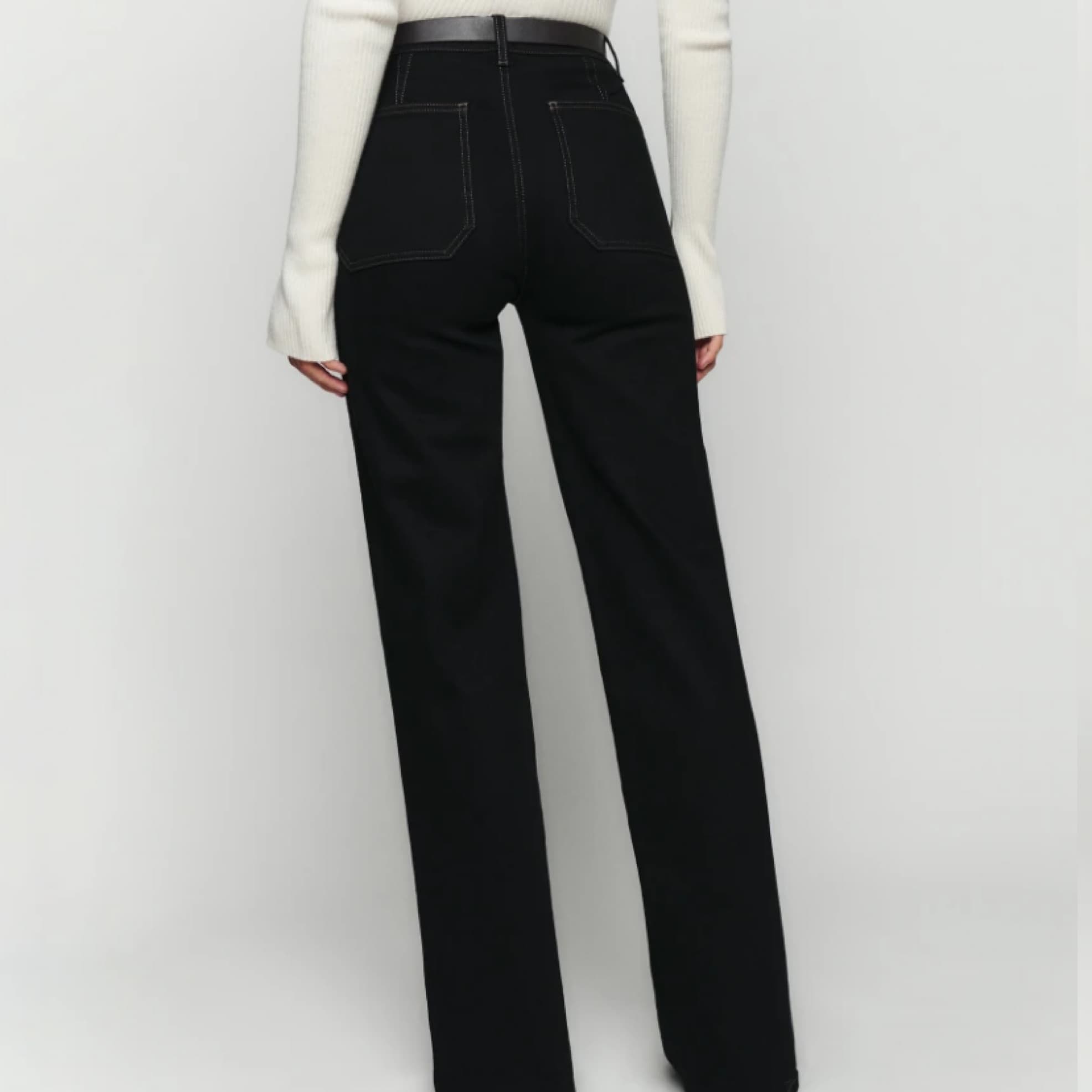 Alyssa High Rise Jeans - Black - Image 2