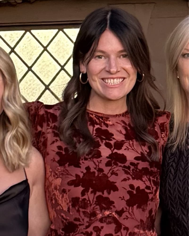 Copper Floral Ralph Velvet Dress - Image 2