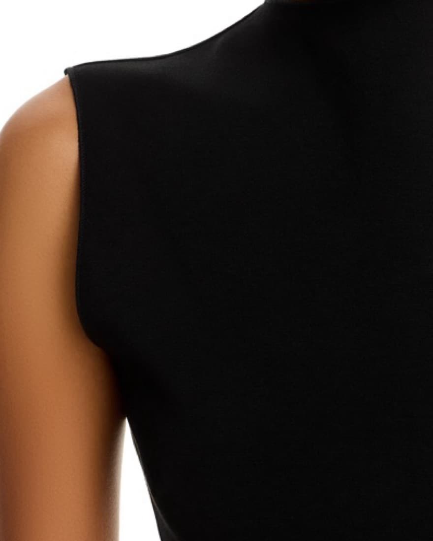 Black Mini Bubble Dress - Image 6