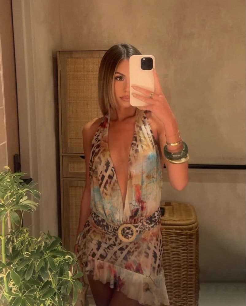 Vibrant Floral and Leopard Print Dress - Image 2