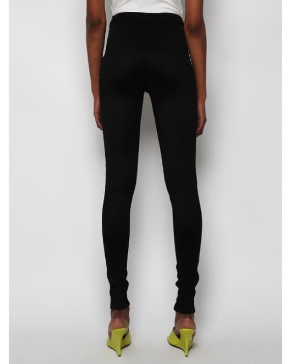 Saint Laurent Sleek Black Leggings - Image 6