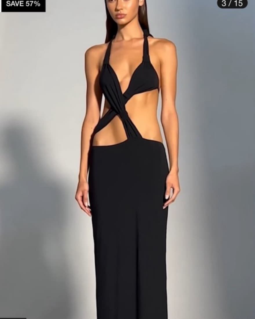 Black Maxi Dress - Image 2
