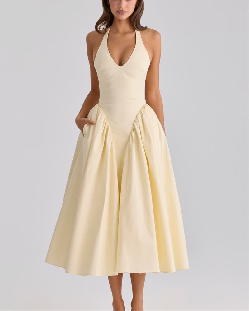 House Of Cb Baby Yellow Dress - Image 1