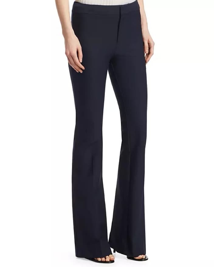 Derek Lam 10 Crosby Flare Pants Midnight - Image 5