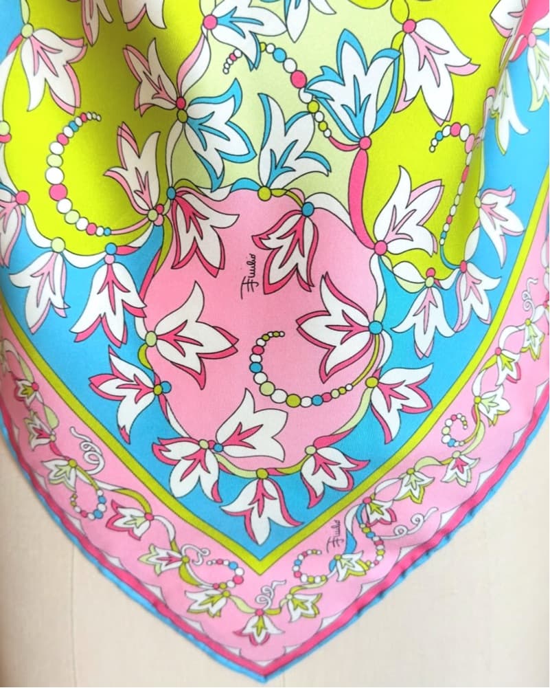 Vintage Emilio pucci Silk Scarf Top  - Image 4