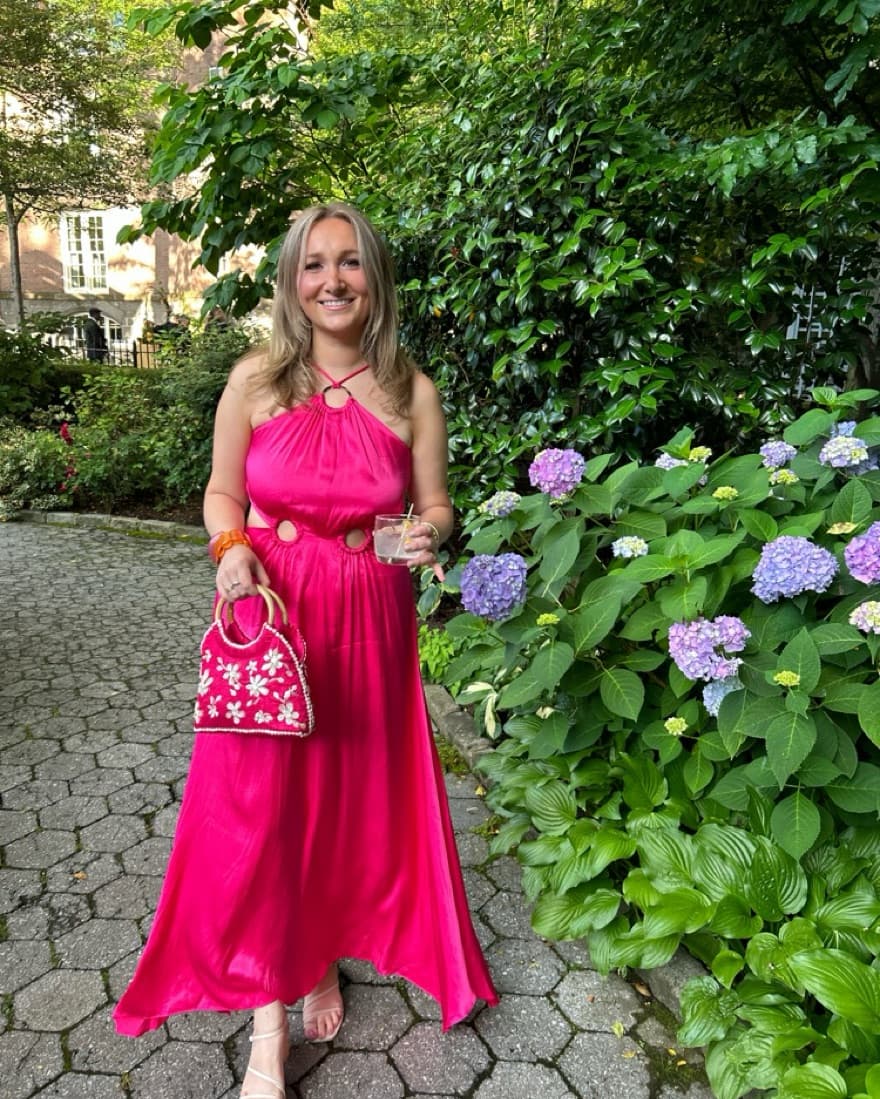 pink maxi dress - Image 5