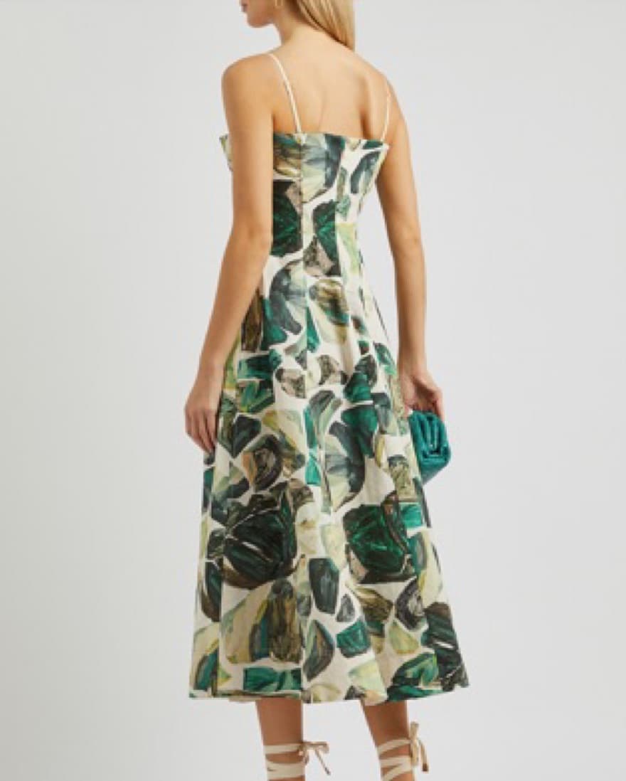 Alemais Siena Printed Cotton Midi Dress - Image 3