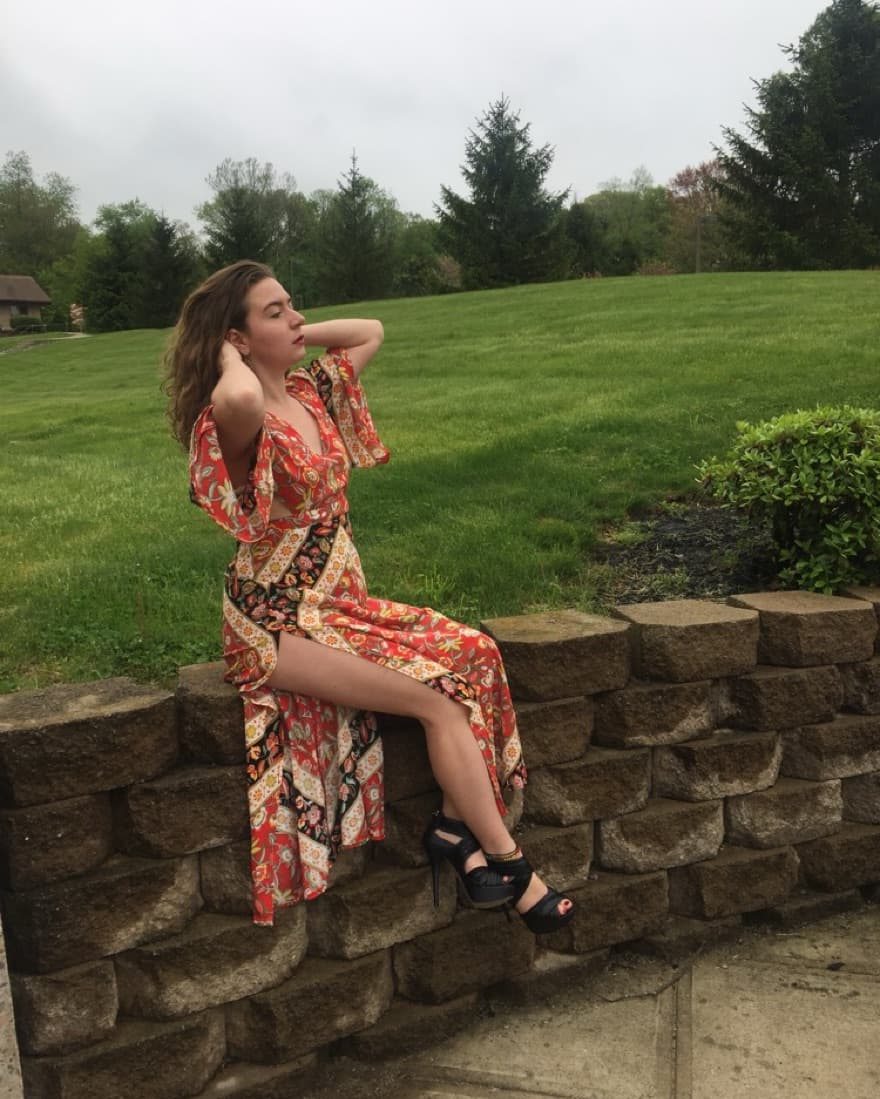 Eclectic boho Backless Dress - Image 2