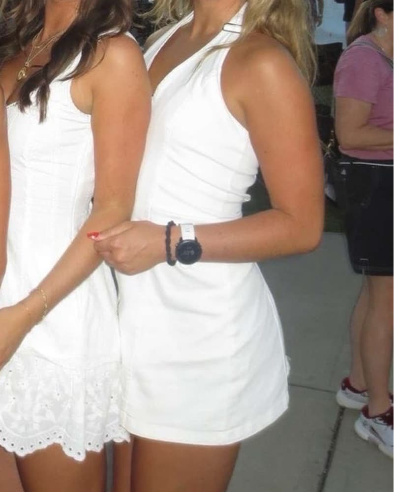 White Denim Dress - Image 2