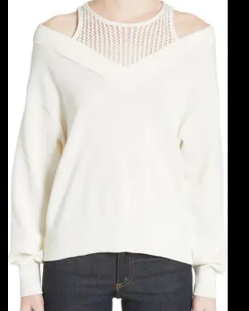 Alexander Wang White Cream Top Sweater - Image 1