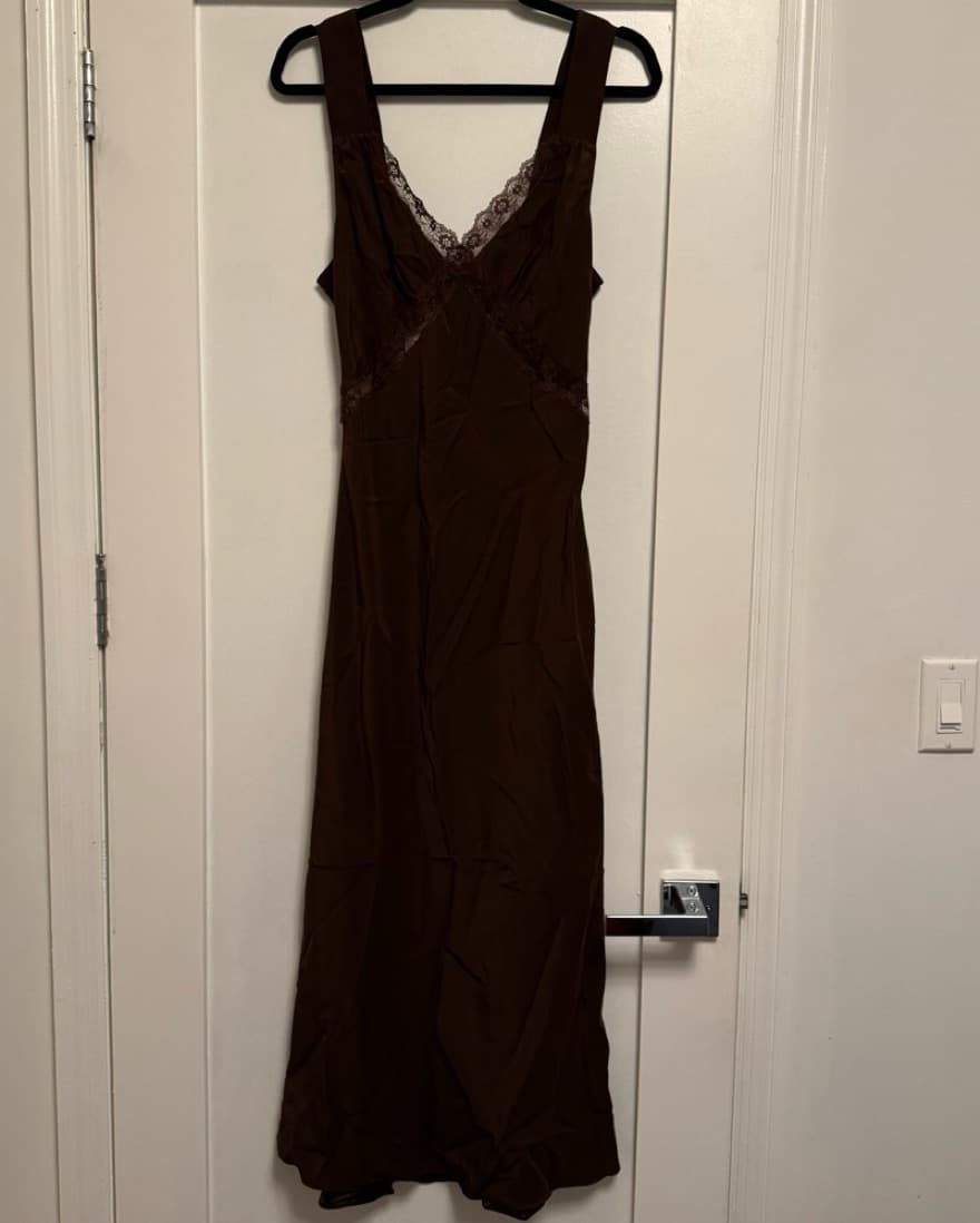 Reformation Provence Silk Lace Dress - Image 1