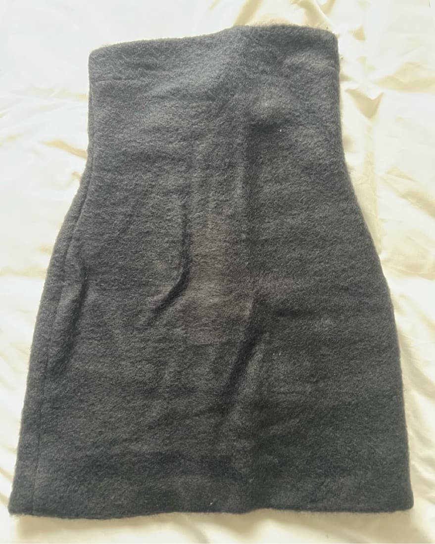 Zara Black Fuzzy Mini Dress - Image 2