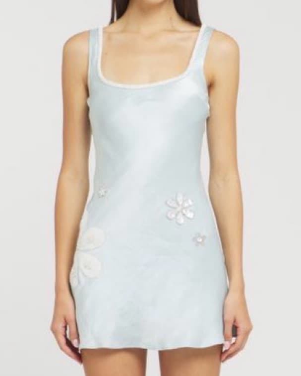 Asta Resort Hand Beaded Mini Dress - Image 1