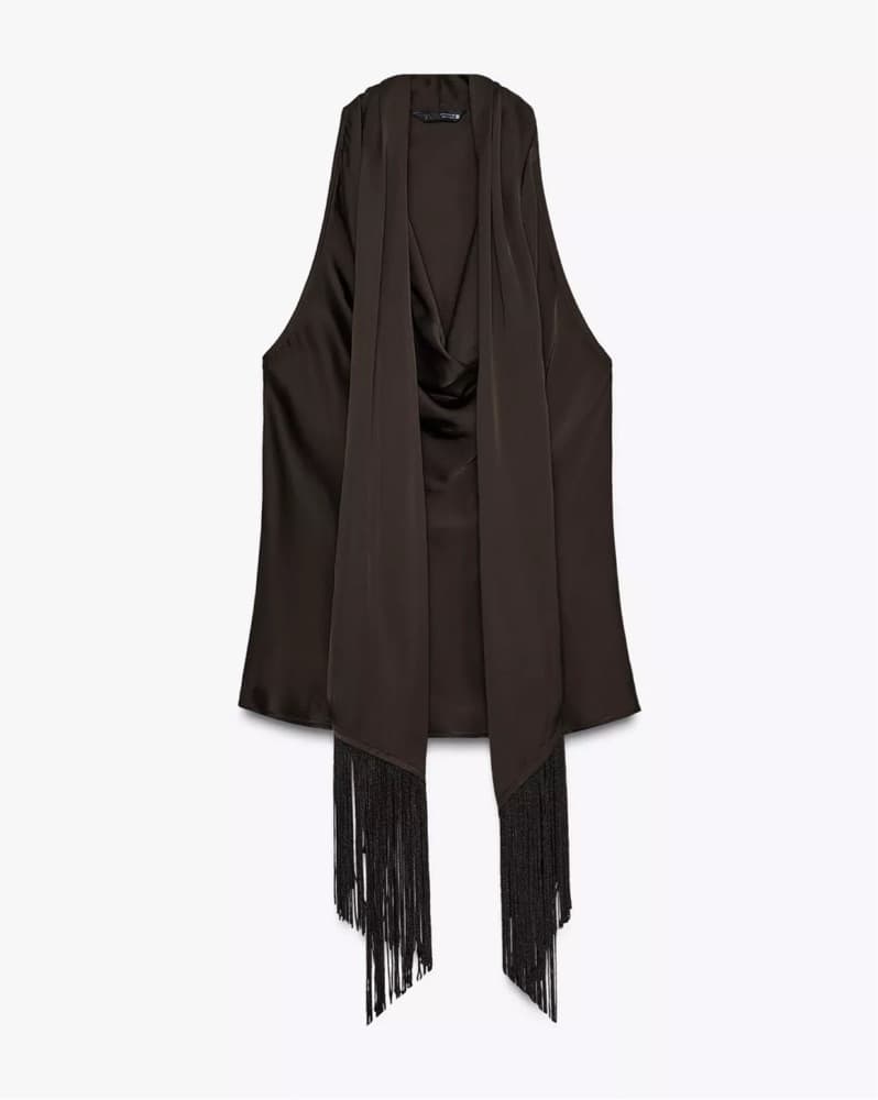 Fringe Brown Top - Image 1