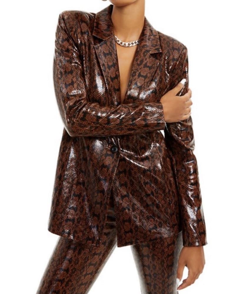 WeWoreWhat Brown Snakeskin Matching Set - Image 2