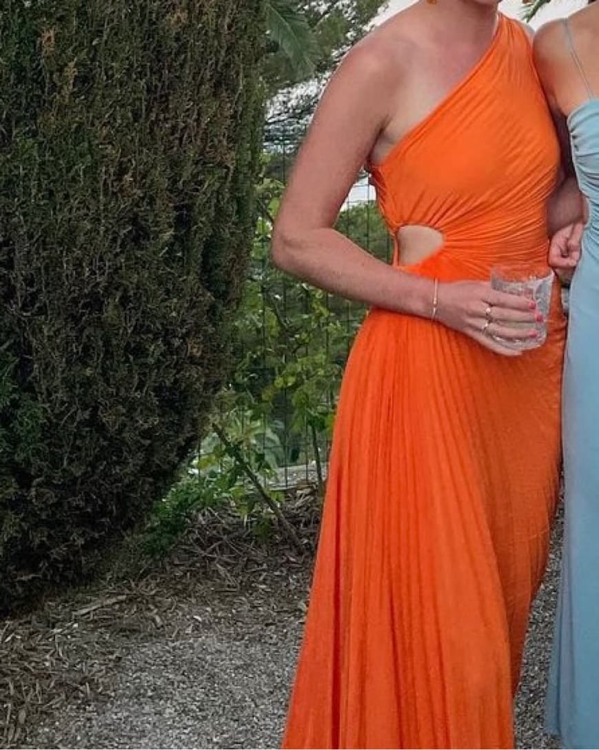 A.L.C Delfina Pleated Dress Citrus  - Image 4