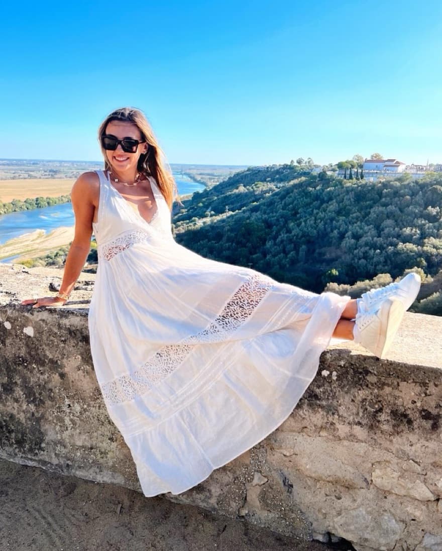 Elegant White Lace Maxi Dress - Image 1