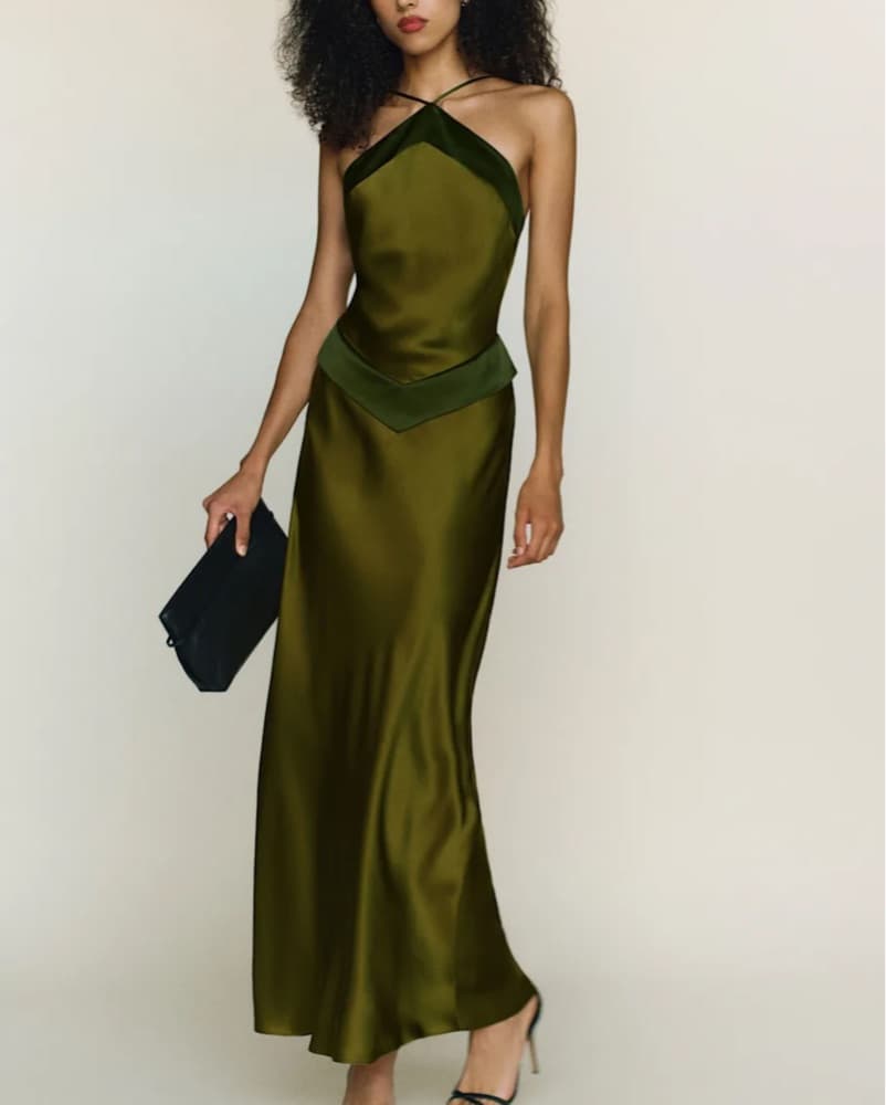 Reformation Jillian Silk Dress - Image 2