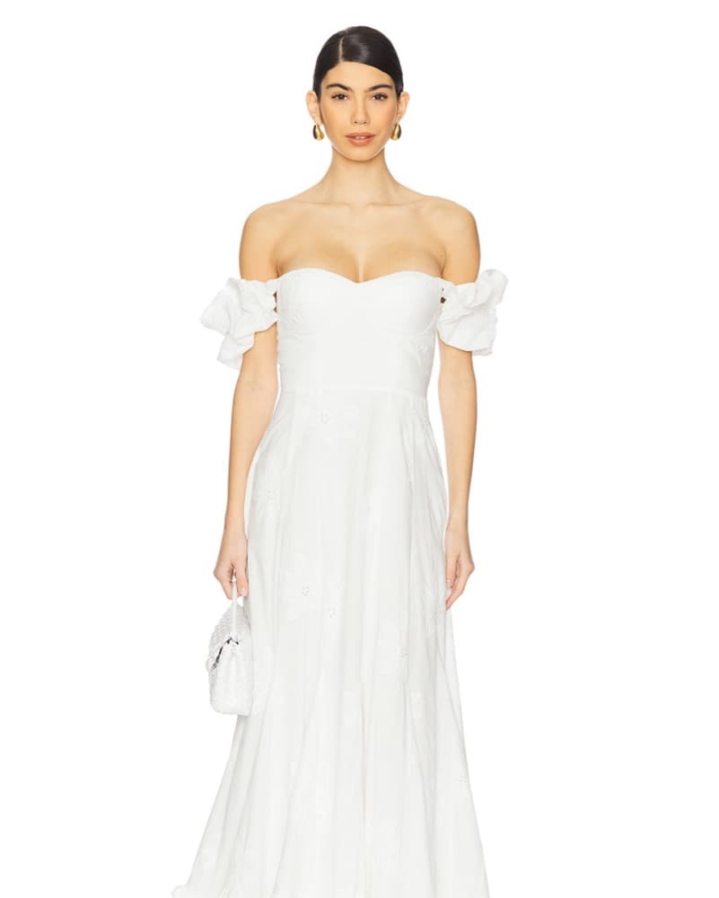 Line and Dot emberly maxi dress in white - Image 1