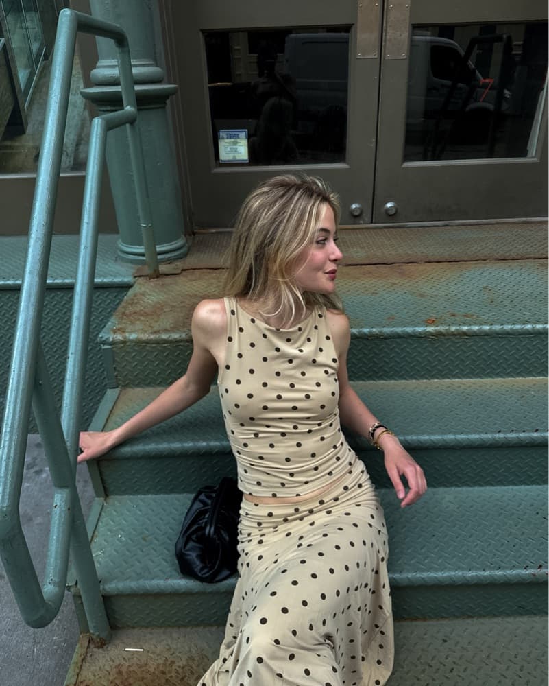 Maeve Polka Dot Top And Skirt Set - Image 3