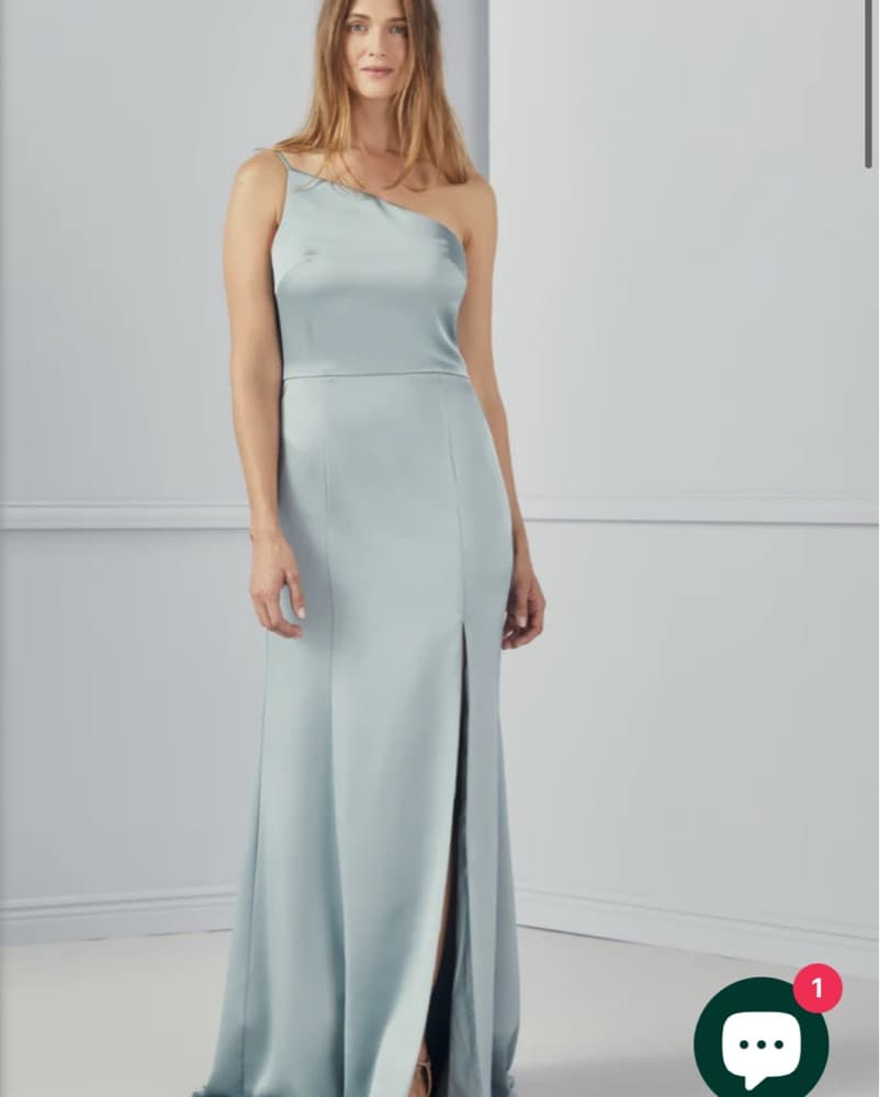 ‘Ice’ Blue Amsale Gown - Image 3