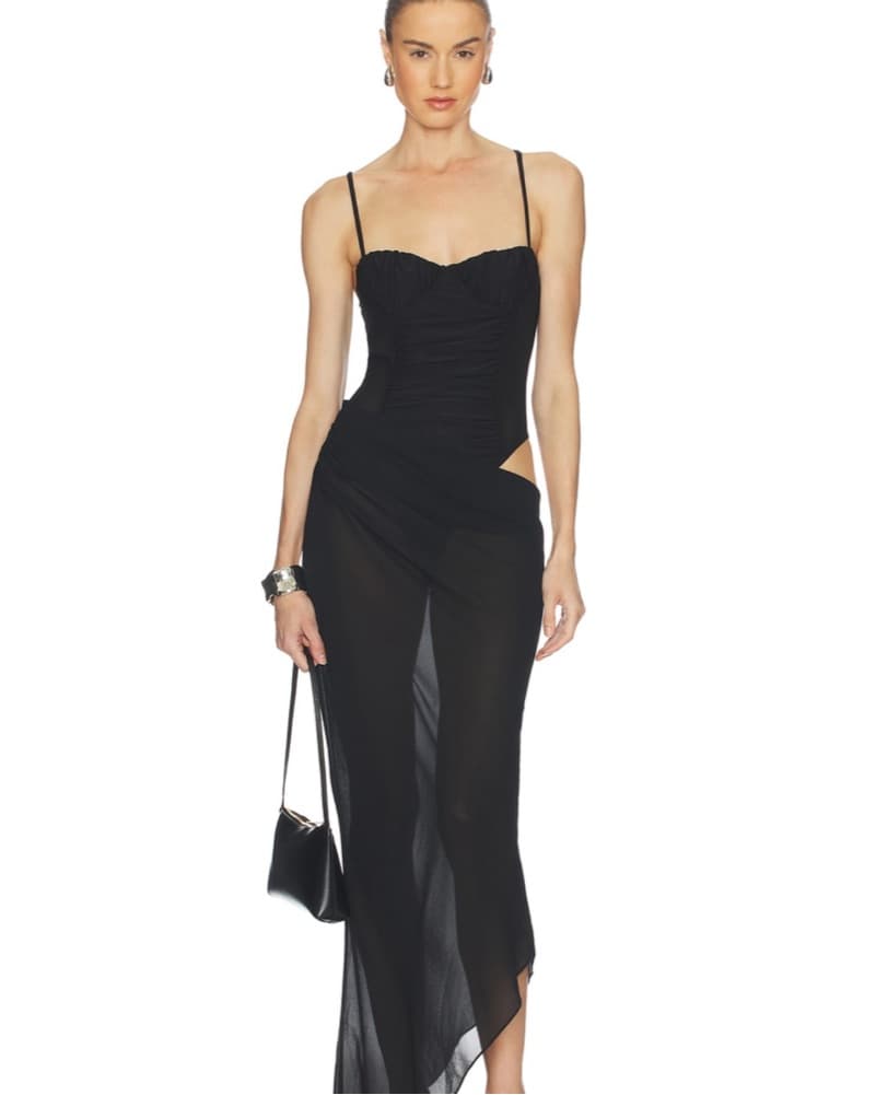 Greer Maxi Dress In Black - Image 1