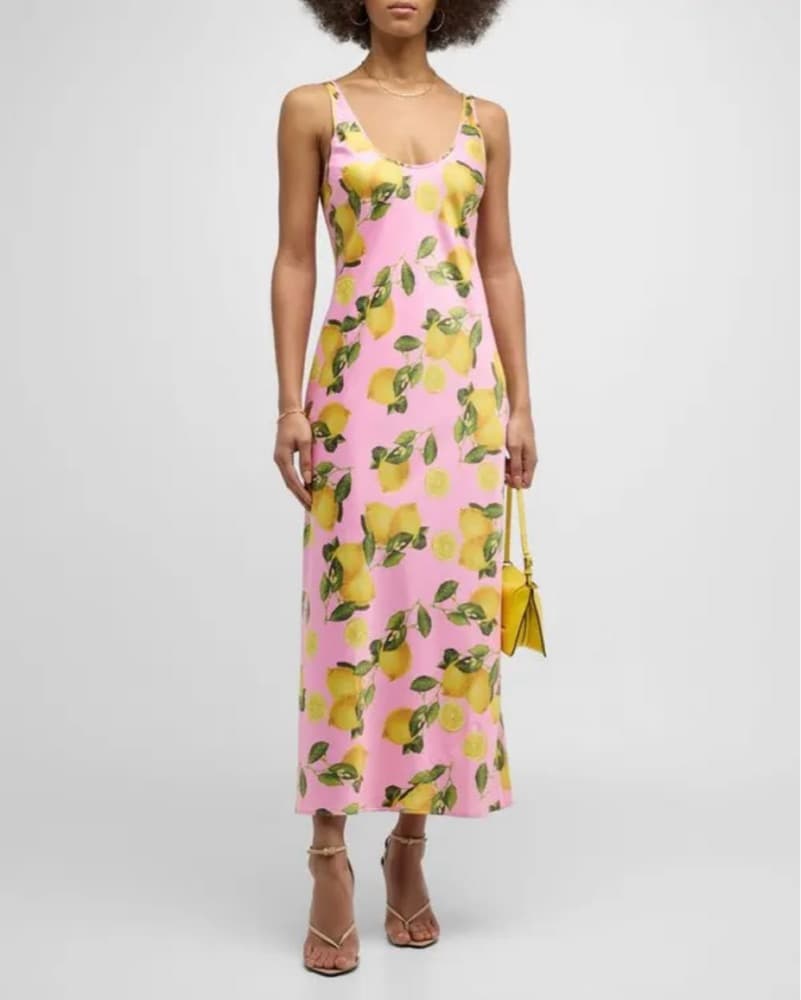 L'AGENCE Lemon Slip Dress  - Image 1