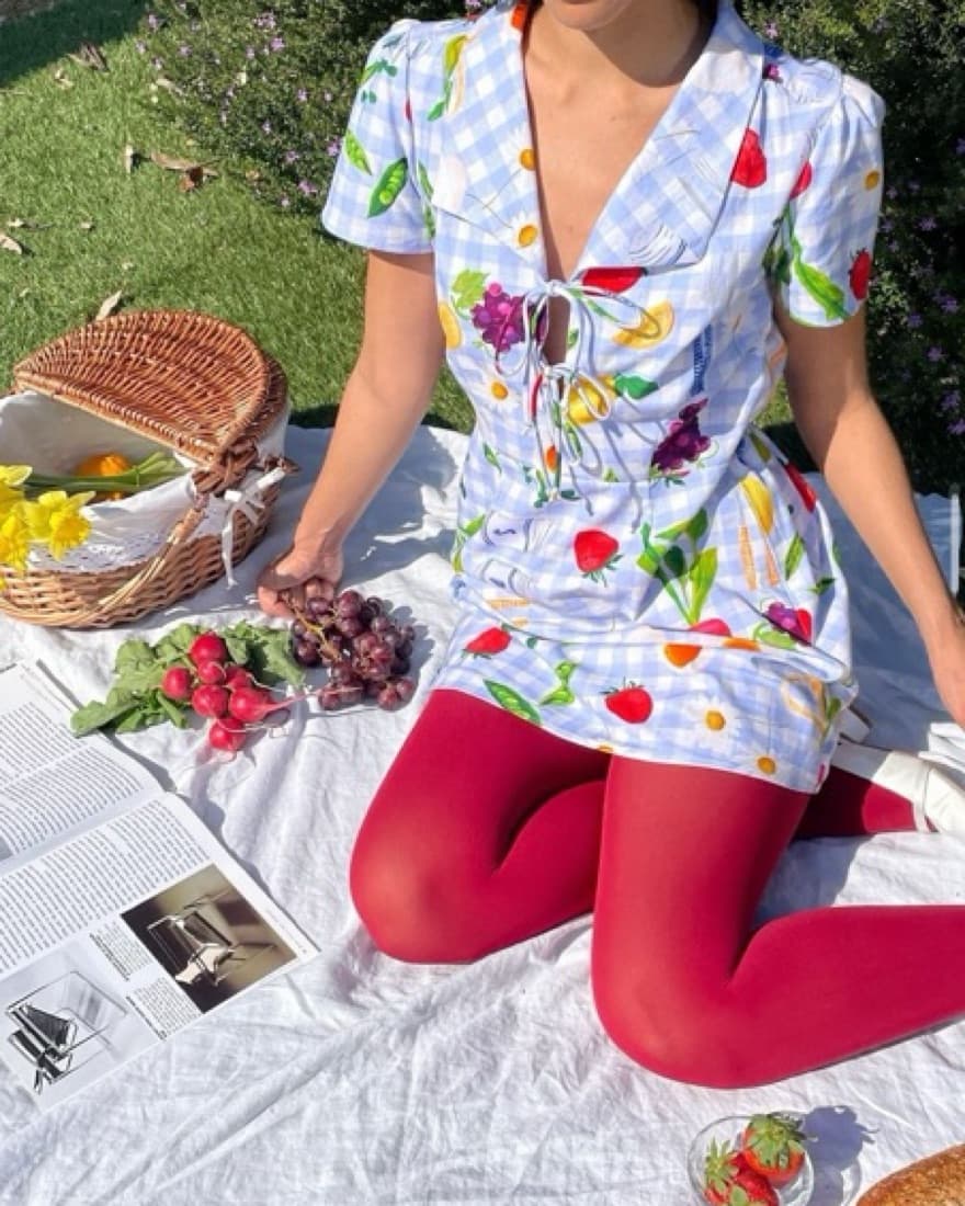 Lisa Says Gah Picnic Mini Dress - Image 3