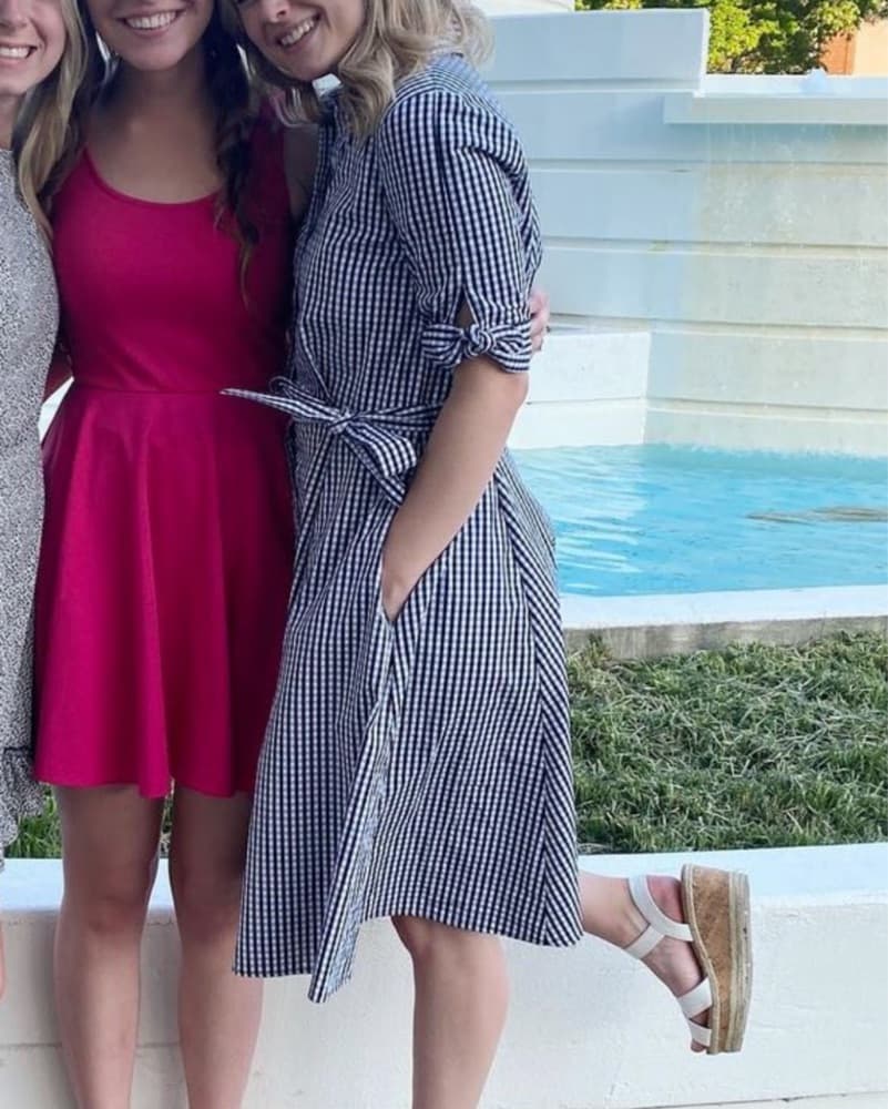 Calvin Klein Gingham Midi Dress  - Image 3