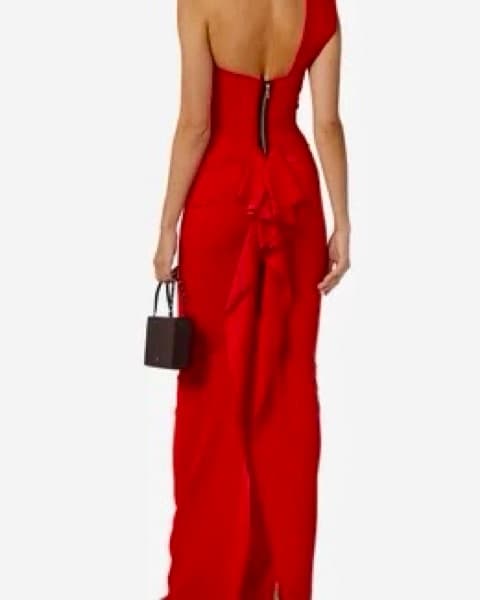 Nicole Bakti Red Dress - Image 3
