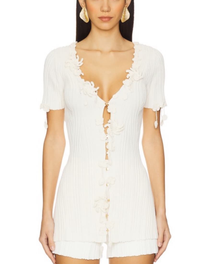 Cult Gaia Knit Cardigan & Short Set  - Image 3