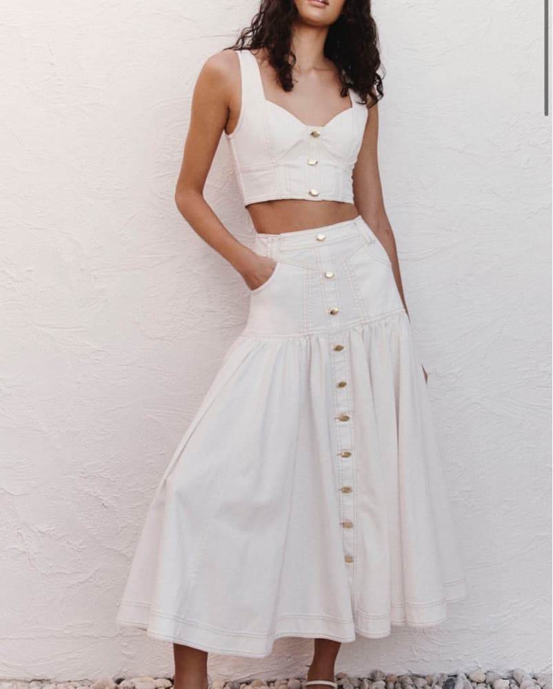 Aje White Denim Set  - Image 1