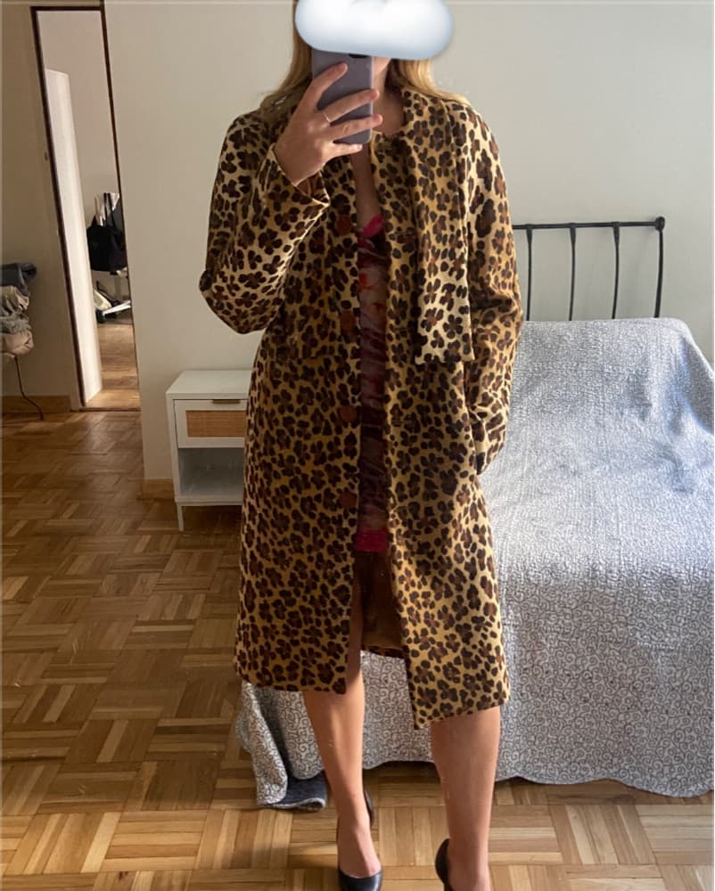 Vintage Moschino Leopard Print Coat - Image 1