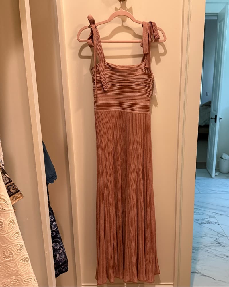 Zimmermann Ottie Metalic Pink Dress  - Image 4