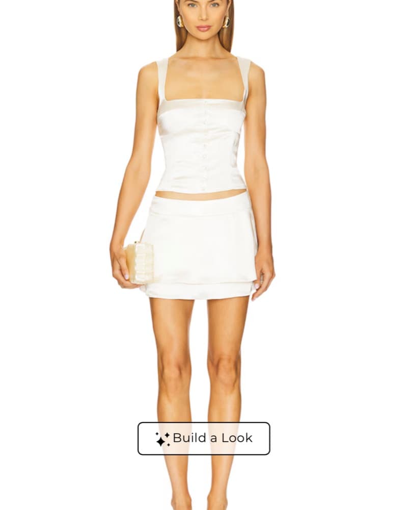 IVORY REVOLVE PAMMI MINI SKORT  - Image 2