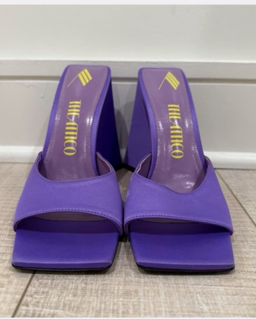 The Attico Purple Devon 115mm Heel - Image 3
