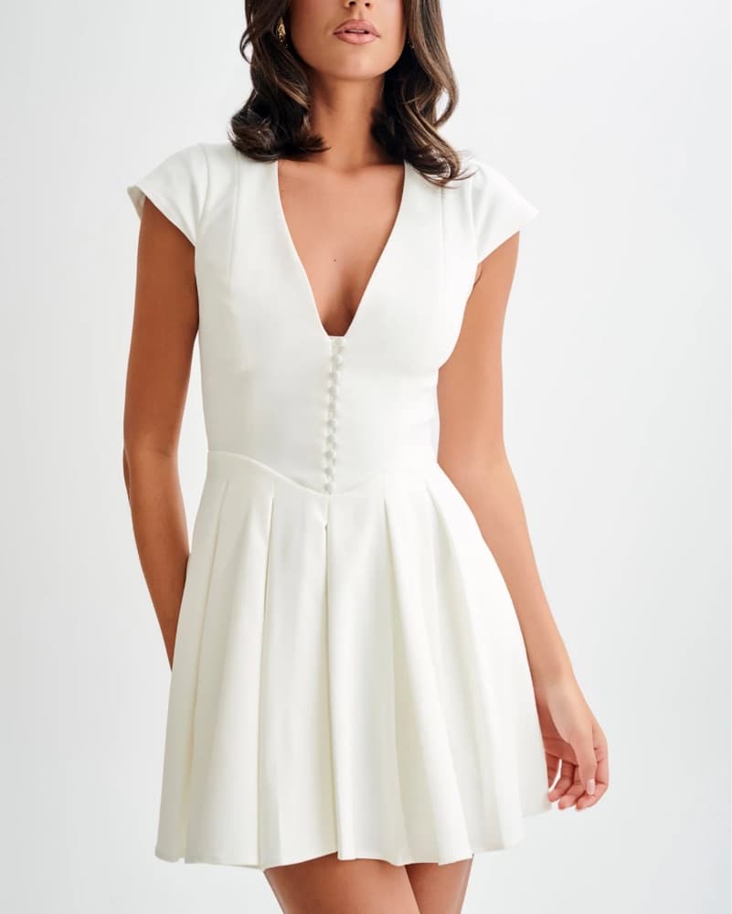 Meshki Keely Cap Sleeve Mini Dress - Image 1