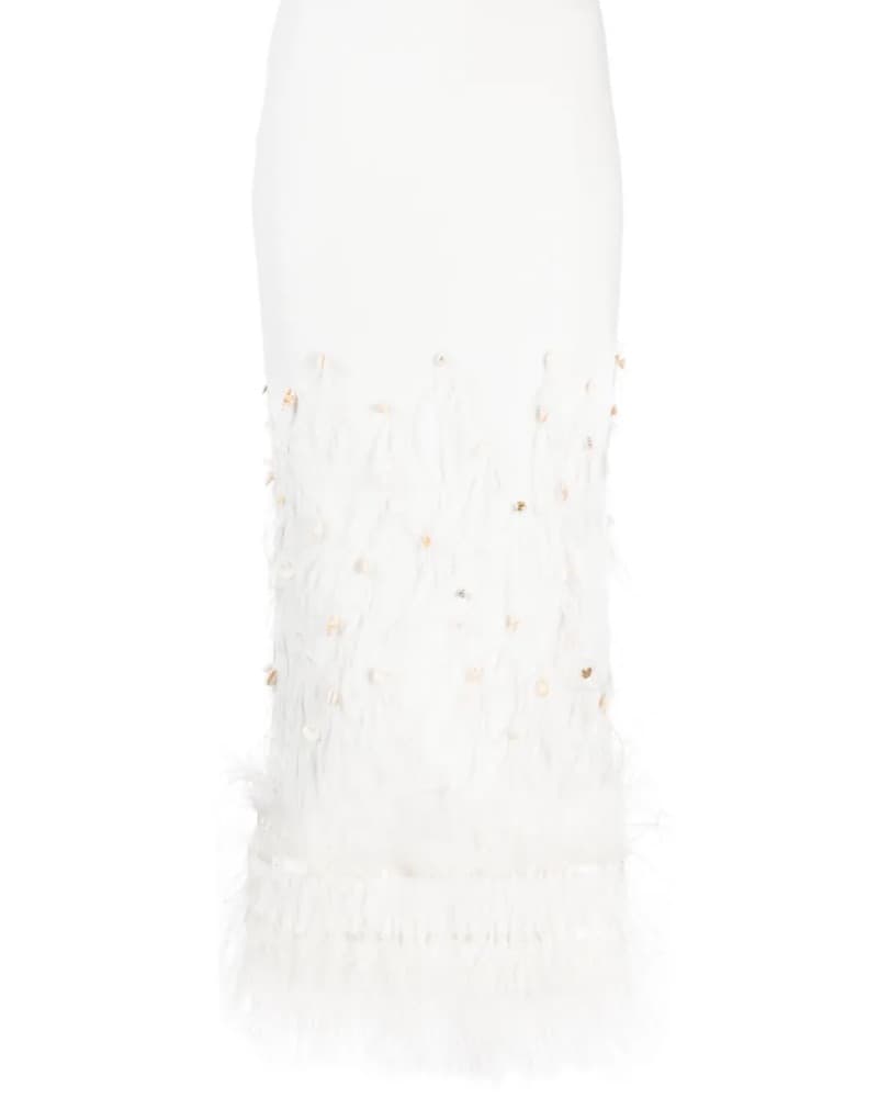 Staud Shell And Feather Maxi Skirt - Image 4