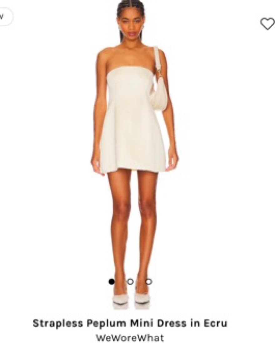WeWoreWhat Strapless Peplum Mini Dress - Image 1