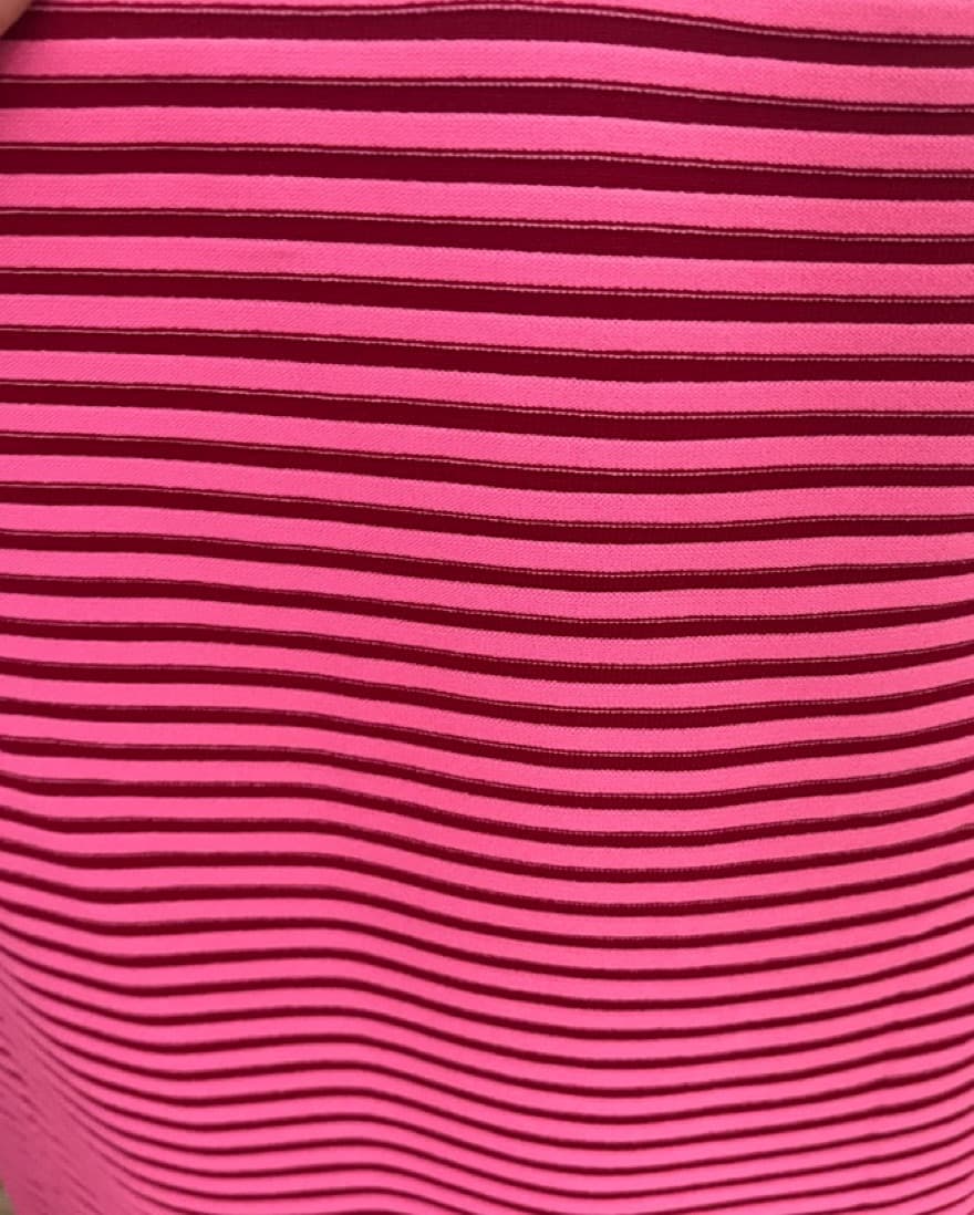 Pink & Red Striped Dress  - Image 4