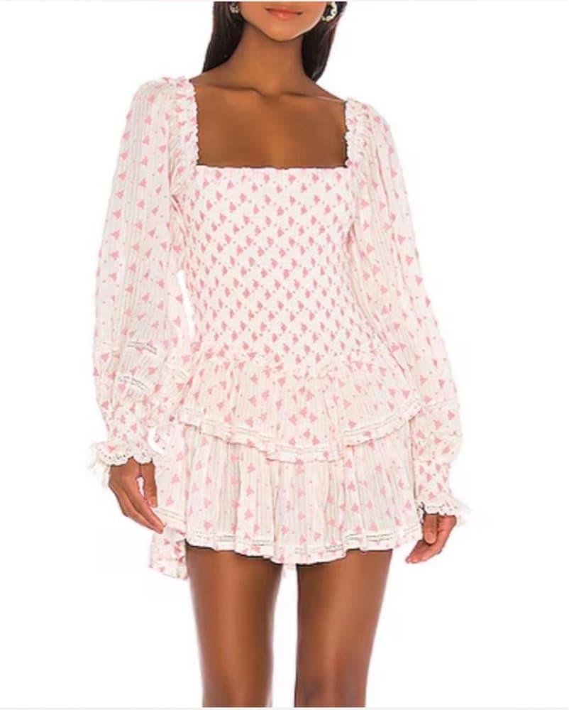Loveshackfancy Pink Mini Dress - Image 1