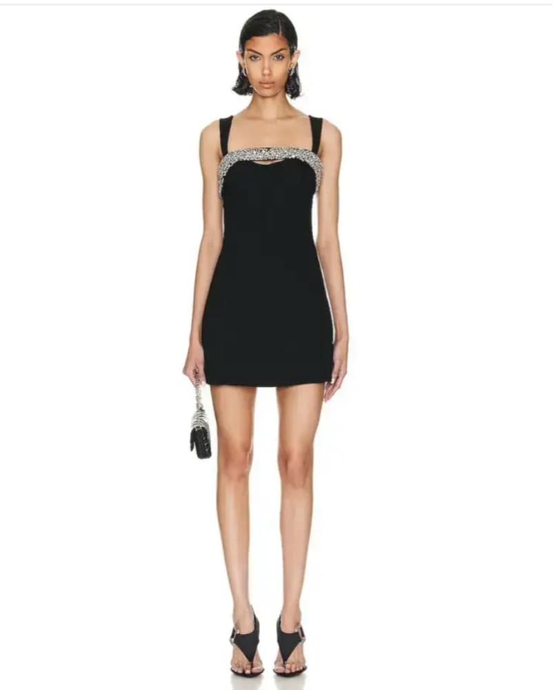 Simkhai Sequin-Embellished Black Dress - Image 2