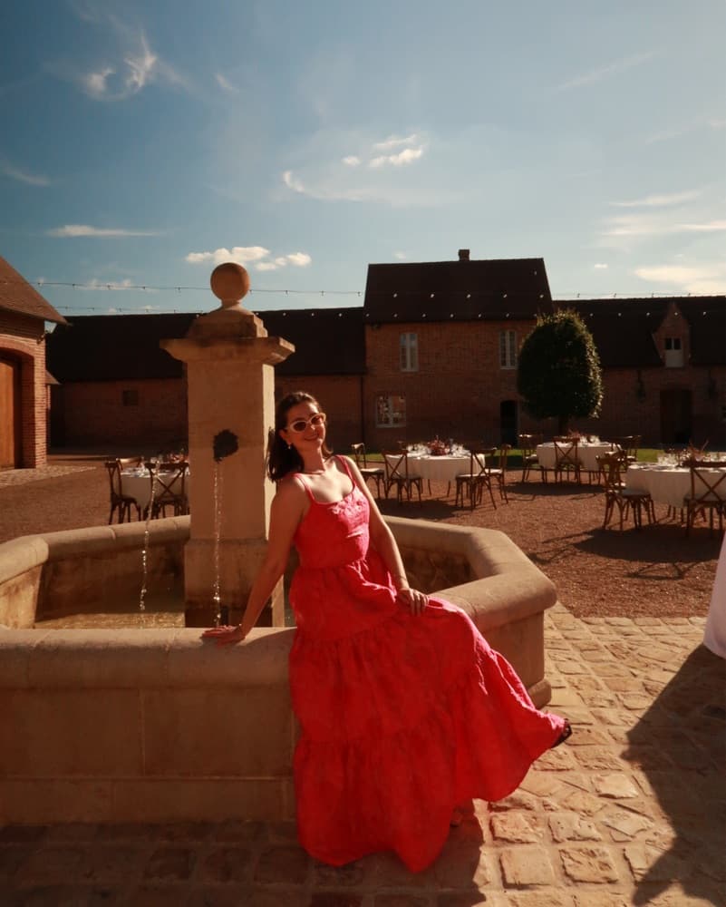 Saks Pink Gown - Image 4