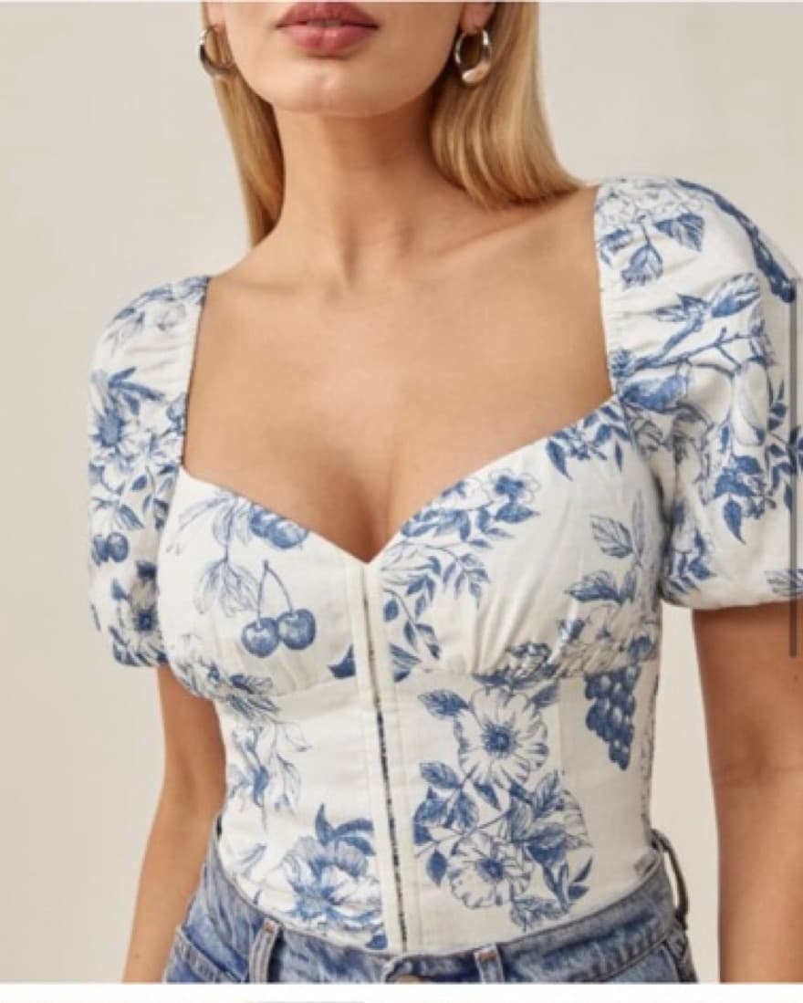 Reformation Rome Linen Top - Image 4
