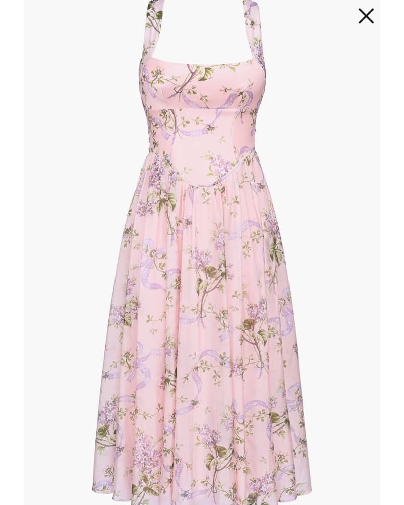 House Of Cb Minerva Floral Midi Dress  - Image 3